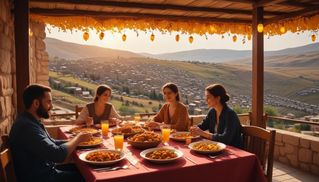 Siirt'te Şahane Manzaralarıyla Yemek Keyfi