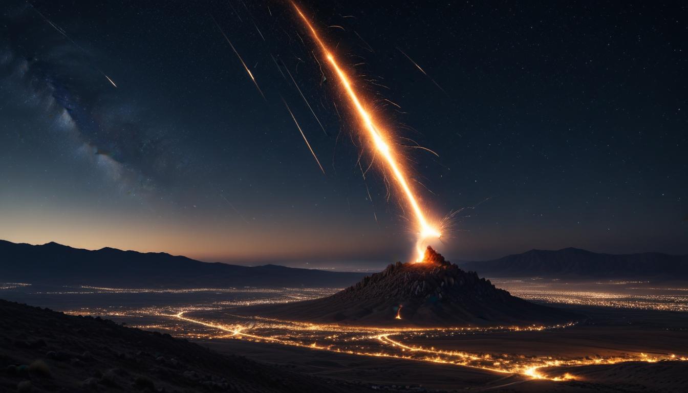 Siirt'te Meteor Düşüşü Heyecanı!